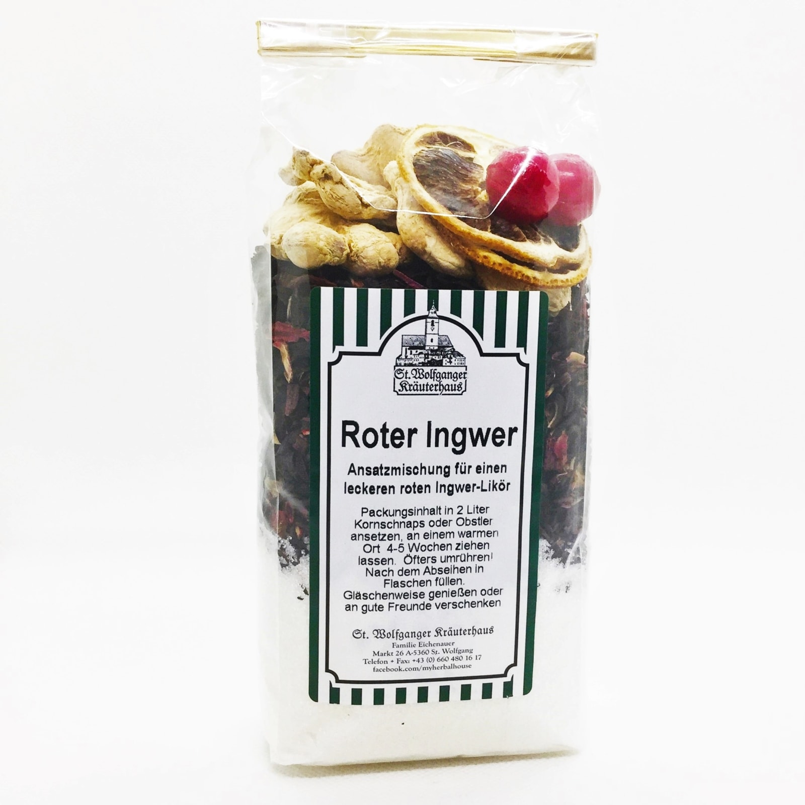 Roter Ingwer Ansatzmischung für Likör | ilovestwolfgang.at