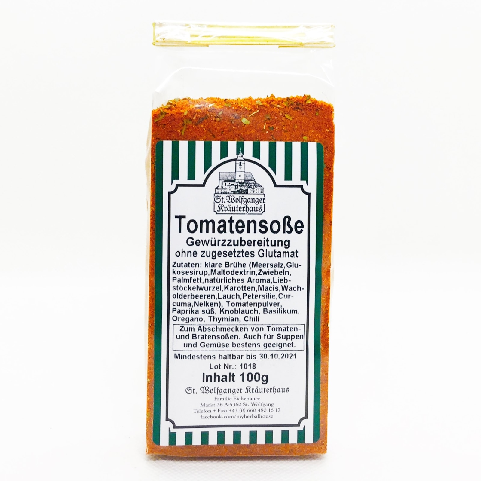 Tomatensauce Gewürzzubereitung