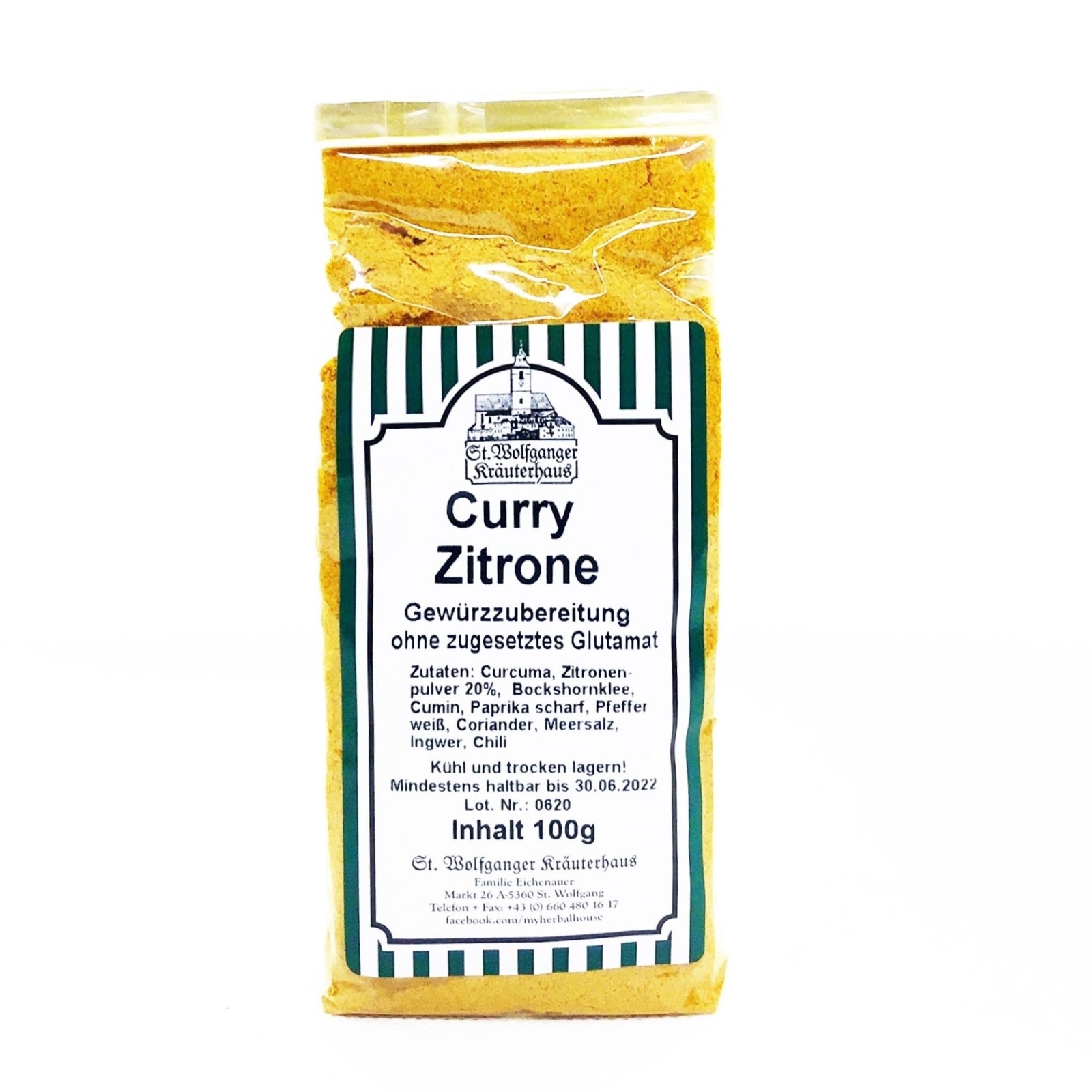 Curry Zitrone Gewürzzubereitung