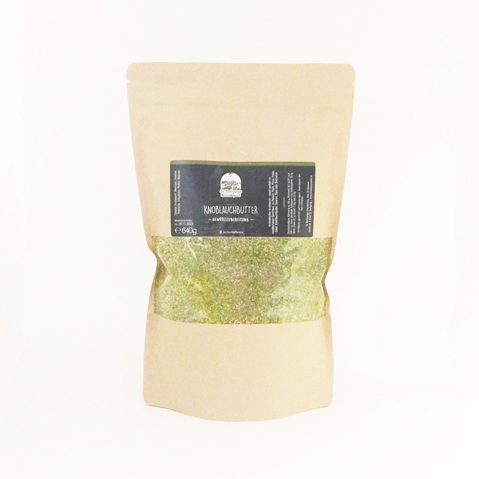 Knoblauchbutter, naturbelassene Gewürzzubereitung