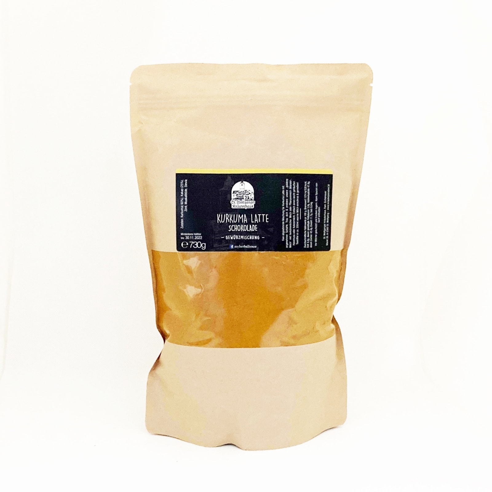 Kurkuma Latte Schokolade, naturbelassene Gewürzmischung
